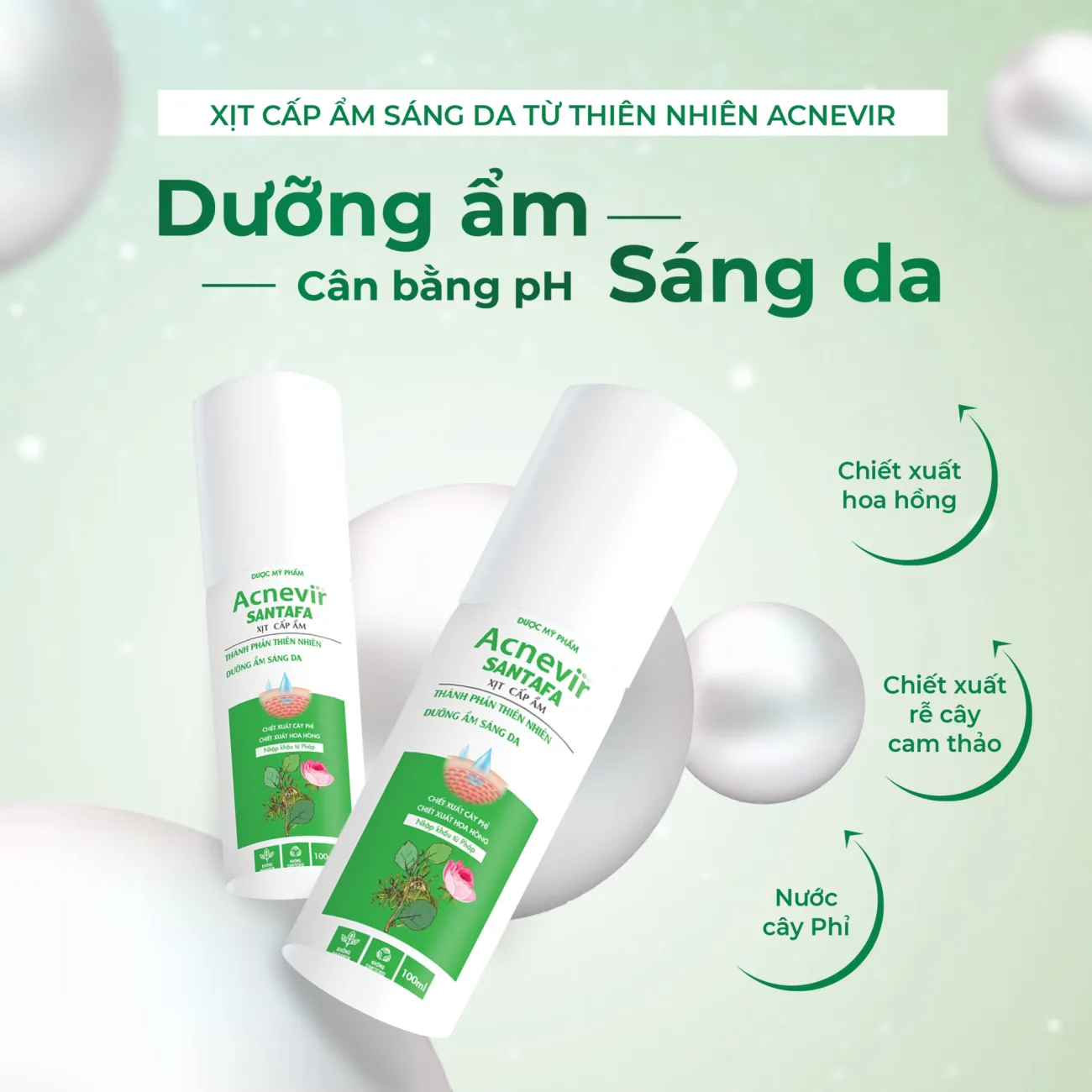 Xịt khoáng cấp ẩm - Sản phẩm không thể thiếu trong mùa hè Xịt khoáng cấp ẩm - Sản phẩm không thể thiếu trong mùa hè