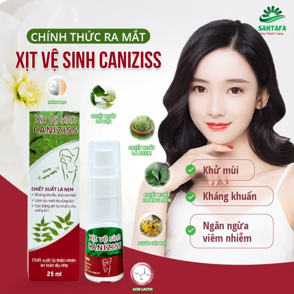 Thông báo ra mắt sản phẩm mới - Xịt vệ sinh Caniziss