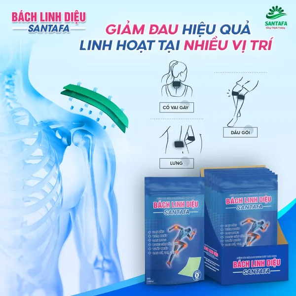 Miếng dán giảm đau thảo dược Bách Linh Diệu - Giảm đau hiệu quả, linh hoạt tại nhiều vị trí