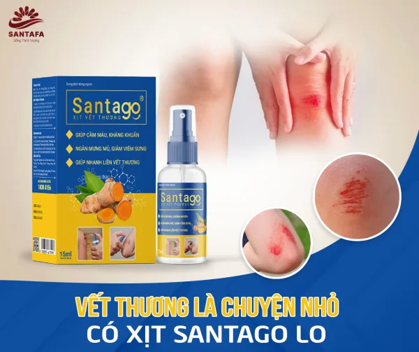 Vết thương là chuyện nhỏ, có xịt Santago lo