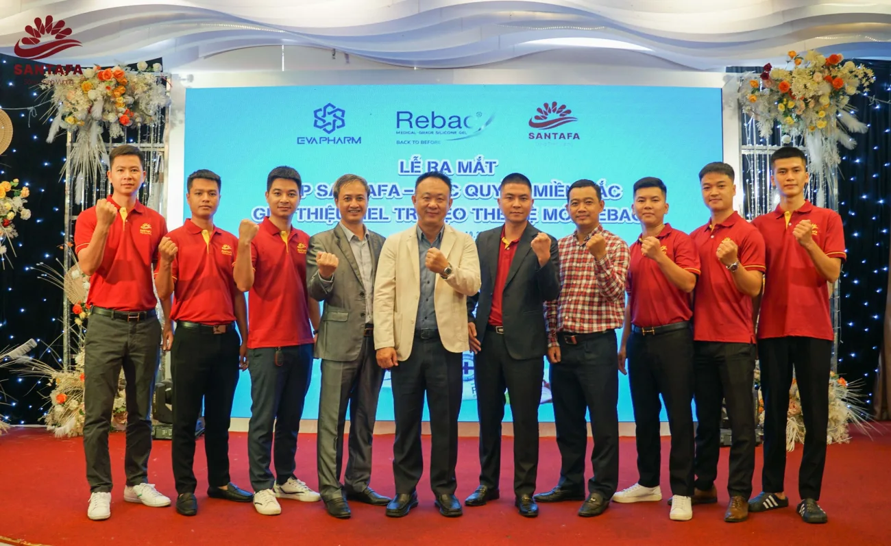 Dược Mỹ phẩm Santafa chính thức trở thành nhà phân phối độc quyền Miền Bắc - Gel trị sẹo thế hệ mới Rebac Dược Mỹ phẩm Santafa chính thức trở thành nhà phân phối độc quyền Miền Bắc - Gel trị sẹo thế hệ mới Rebac