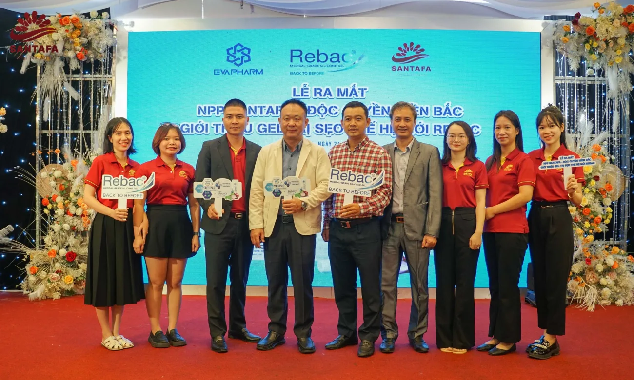 Dược Mỹ phẩm Santafa chính thức trở thành nhà phân phối độc quyền Miền Bắc - Gel trị sẹo thế hệ mới Rebac