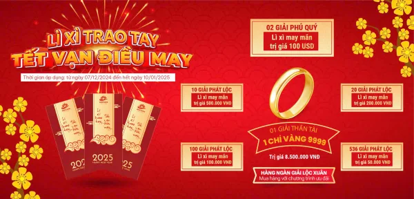 ️Lì xì trao tay - Tết vạn điều may cùng Dược Mỹ phẩm Santafa️
