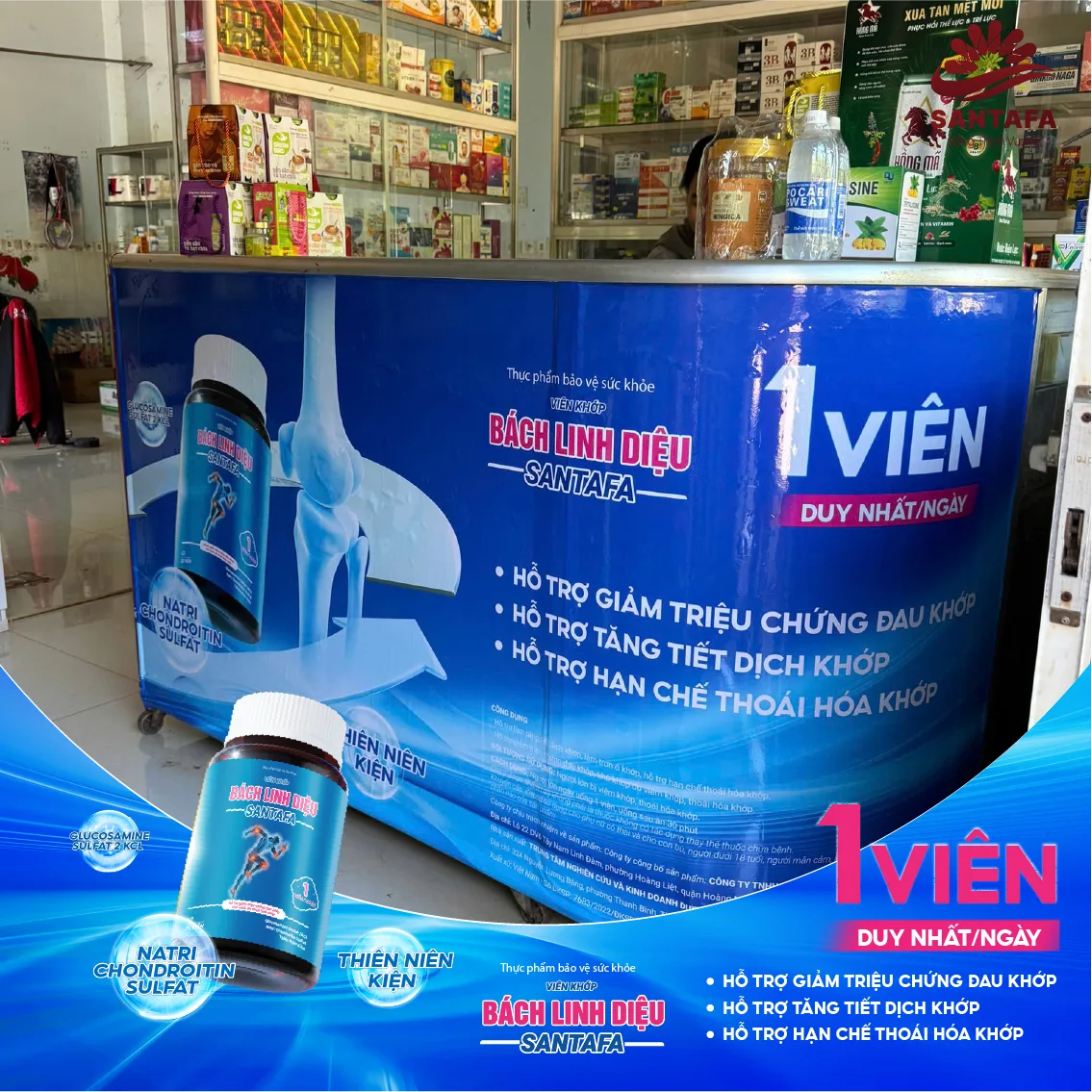 Viên khớp Bách Linh Diệu tự hào phủ sóng tại hàng nghìn nhà thuốc trên toàn quốc Viên khớp Bách Linh Diệu tự hào phủ sóng tại hàng nghìn nhà thuốc trên toàn quốc