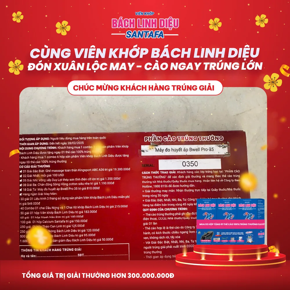 Hé lộ chủ nhân những thẻ cào may mắn đầu tiên của chương trình "CÙNG VIÊN KHỚP BÁCH LINH DIỆU: ĐÓN XUÂN LỘC MAY - CÀO NGAY TRÚNG LỚN" Hé lộ chủ nhân những thẻ cào may mắn đầu tiên của chương trình "CÙNG VIÊN KHỚP BÁCH LINH DIỆU: ĐÓN XUÂN LỘC MAY - CÀO NGAY TRÚNG LỚN"