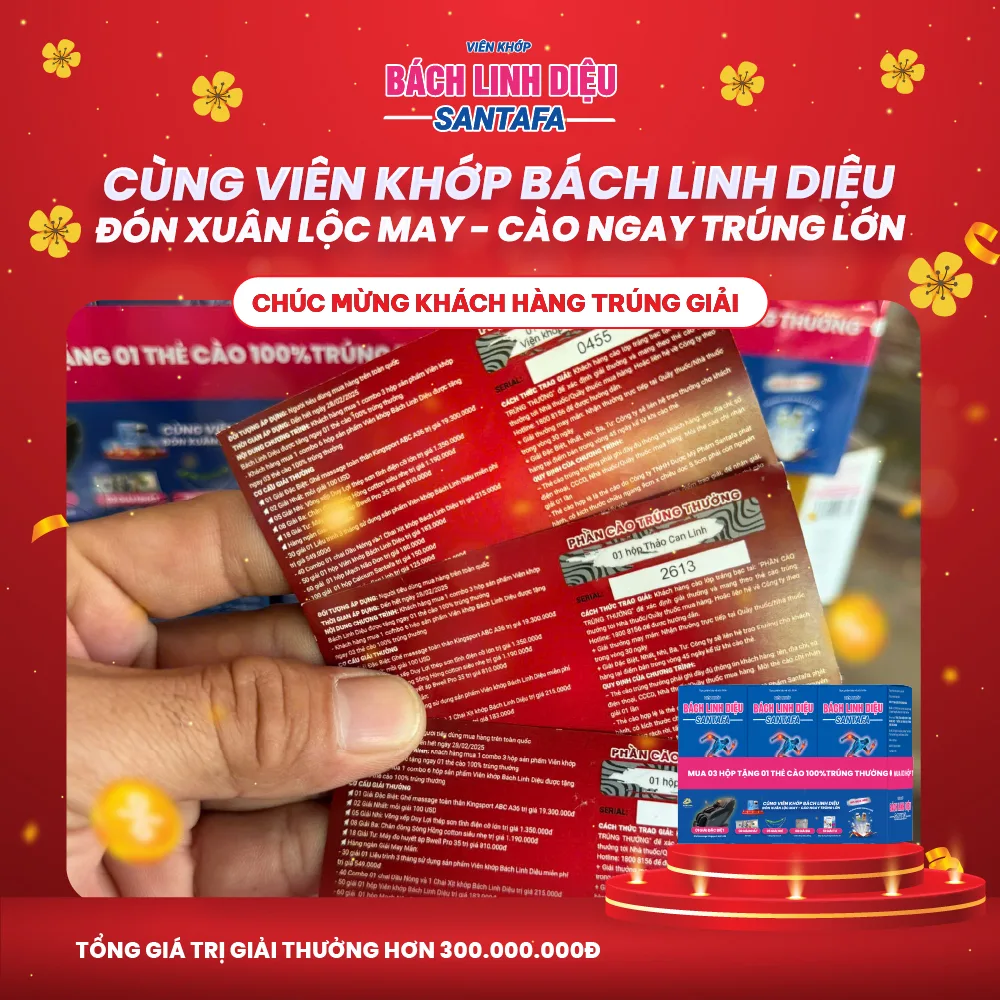 Hé lộ chủ nhân những thẻ cào may mắn đầu tiên của chương trình "CÙNG VIÊN KHỚP BÁCH LINH DIỆU: ĐÓN XUÂN LỘC MAY - CÀO NGAY TRÚNG LỚN"
