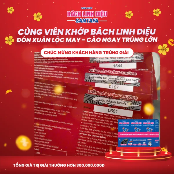 Hàng trăm khách hàng tiếp tục sở hữu những phần quà khủng của chương trình cùng Viên khớp Bách Linh Diệu: Đón xuân lộc may - Cào ngay trúng lớn