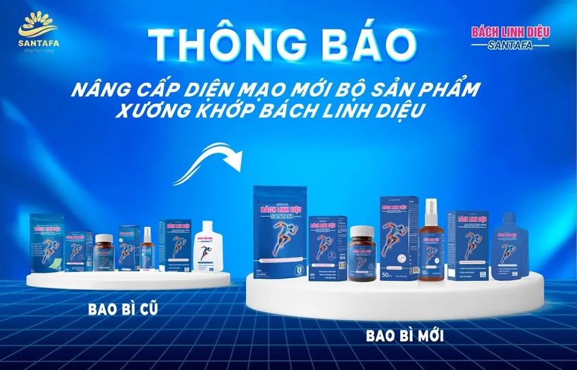 Thông báo: Nâng cấp diện mạo mới bộ sản phẩm xương khớp Bách Linh Diệu