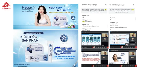 Dược Mỹ phẩm Santafa x Biopharm x Evapharm: Tổ chức đào tạo chuyên sâu kiến thức sản phẩm gel trị sẹo thế hệ mới Rebac