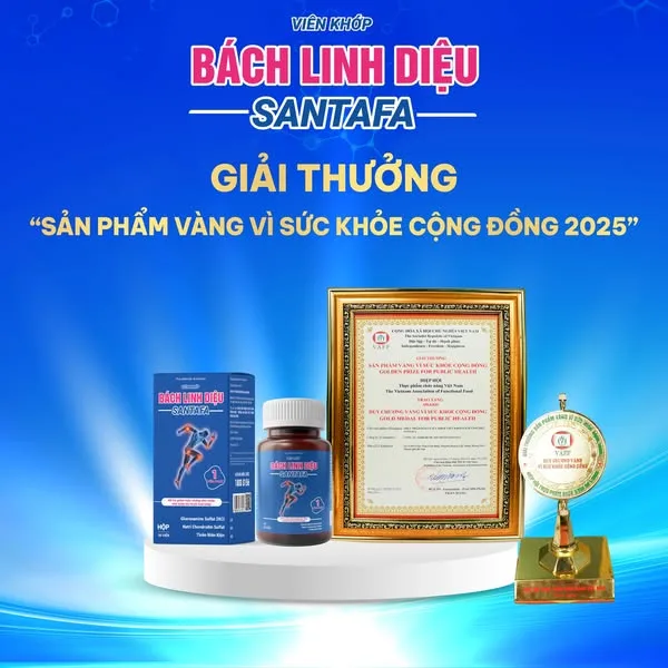 Viên khớp Bách Linh Diệu tự hào được vinh danh "Sản phẩm vàng vì sức khoẻ cộng đồng 2025"