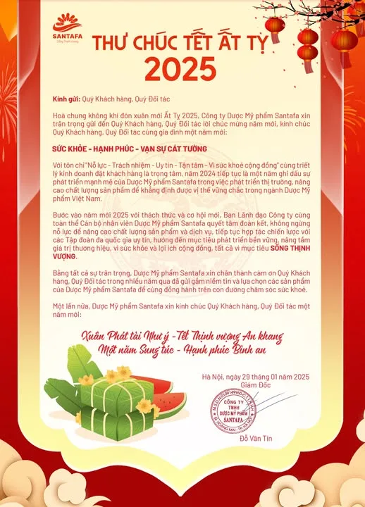 Thư Chúc Tết Ất Tỵ 2025 Thư Chúc Tết Ất Tỵ 2025