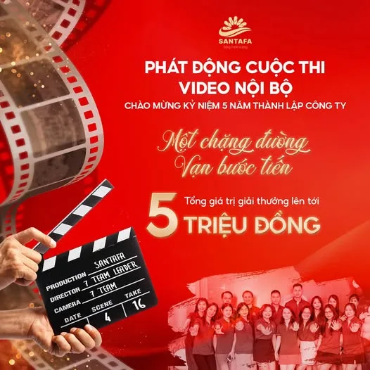 Phát động cuộc thi: Chào mừng Kỷ niệm 5 năm thành lập Dược Mỹ phẩm Santafa "Một chặng đường - Vạn bước tiến"