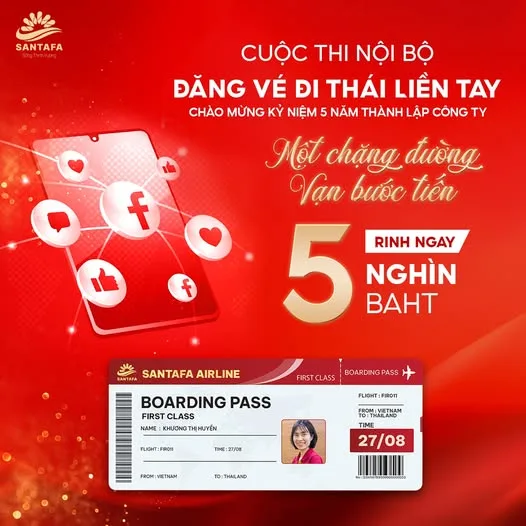 Đăng vé đi Thái Lan liền tay - Rinh ngay 5 nghìn baht
