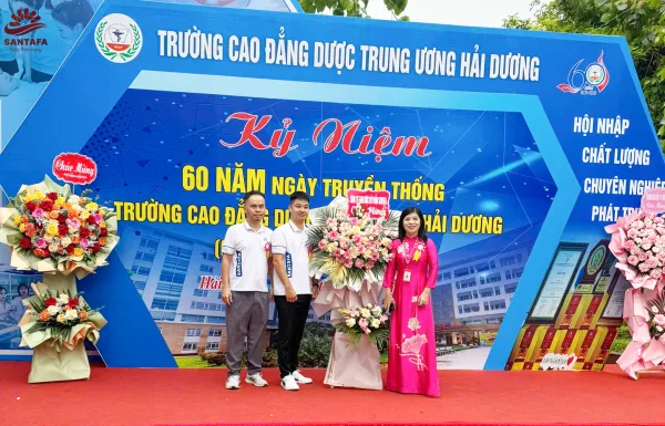 Dược Mỹ phẩm Santafa chúc mừng Trường Cao Đẳng Dược Trung ương Hải Dương kỷ niệm 60 năm ngày truyền thống (03/11/1965 – 03/11/2025) Dược Mỹ phẩm Santafa chúc mừng Trường Cao Đẳng Dược Trung ương Hải Dương kỷ niệm 60 năm ngày truyền thống (03/11/1965 – 03/11/2025)