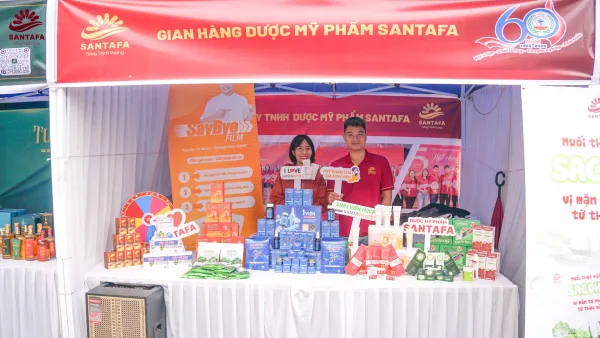 Dược Mỹ phẩm Santafa chúc mừng Trường Cao Đẳng Dược Trung ương Hải Dương kỷ niệm 60 năm ngày truyền thống (03/11/1965 – 03/11/2025) Dược Mỹ phẩm Santafa chúc mừng Trường Cao Đẳng Dược Trung ương Hải Dương kỷ niệm 60 năm ngày truyền thống (03/11/1965 – 03/11/2025)