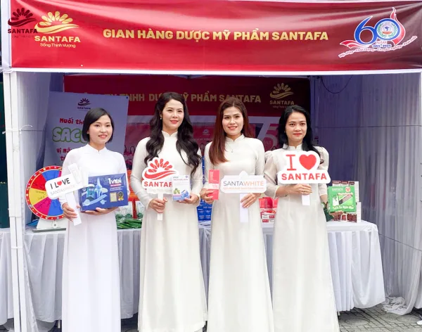 Dược Mỹ phẩm Santafa chúc mừng Trường Cao Đẳng Dược Trung ương Hải Dương kỷ niệm 60 năm ngày truyền thống (03/11/1965 – 03/11/2025) Dược Mỹ phẩm Santafa chúc mừng Trường Cao Đẳng Dược Trung ương Hải Dương kỷ niệm 60 năm ngày truyền thống (03/11/1965 – 03/11/2025)
