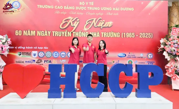 Dược Mỹ phẩm Santafa chúc mừng Trường Cao Đẳng Dược Trung ương Hải Dương kỷ niệm 60 năm ngày truyền thống (03/11/1965 – 03/11/2025) Dược Mỹ phẩm Santafa chúc mừng Trường Cao Đẳng Dược Trung ương Hải Dương kỷ niệm 60 năm ngày truyền thống (03/11/1965 – 03/11/2025)