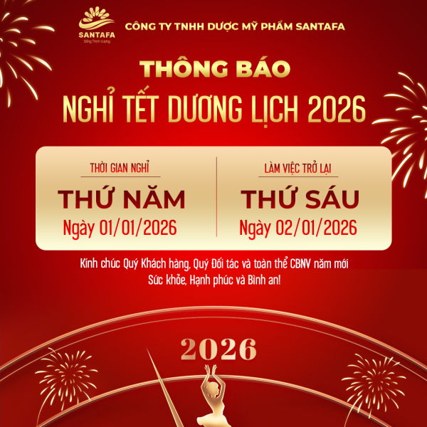 [Thông báo]: Lịch nghỉ Tết Dương lịch 2026