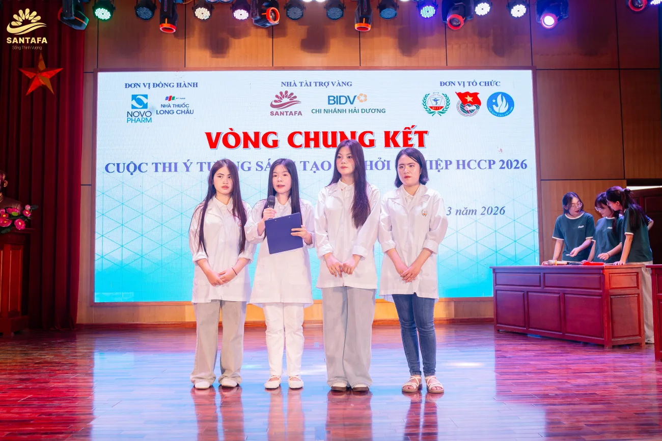 DƯỢC MỸ PHẨM SANTAFA – NHÀ TÀI TRỢ VÀNG: CUỘC THI “Ý TƯỞNG SÁNG TẠO & KHỞI NGHIỆP HCCP 2026”
