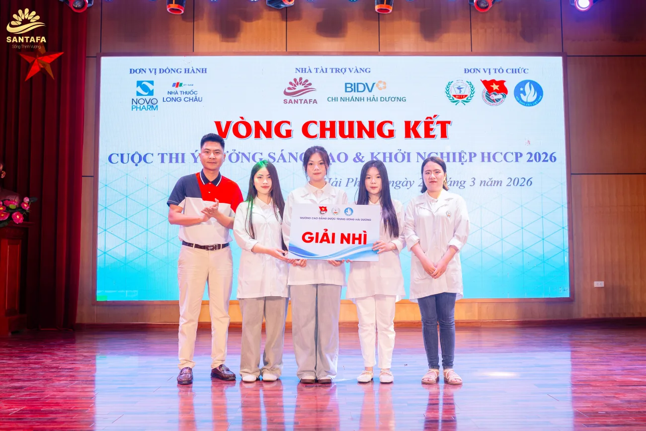 DƯỢC MỸ PHẨM SANTAFA – NHÀ TÀI TRỢ VÀNG: CUỘC THI “Ý TƯỞNG SÁNG TẠO & KHỞI NGHIỆP HCCP 2026”