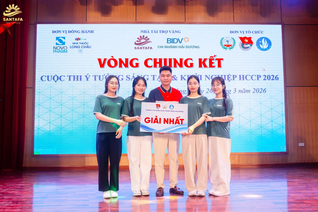 DƯỢC MỸ PHẨM SANTAFA – NHÀ TÀI TRỢ VÀNG: CUỘC THI “Ý TƯỞNG SÁNG TẠO & KHỞI NGHIỆP HCCP 2026”