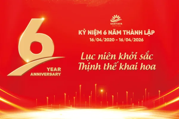 CHÚC MỪNG SINH NHẬT 6 TUỔI - DƯỢC MỸ PHẨM SANTAFA (16/04/2020 – 16/04/2026)