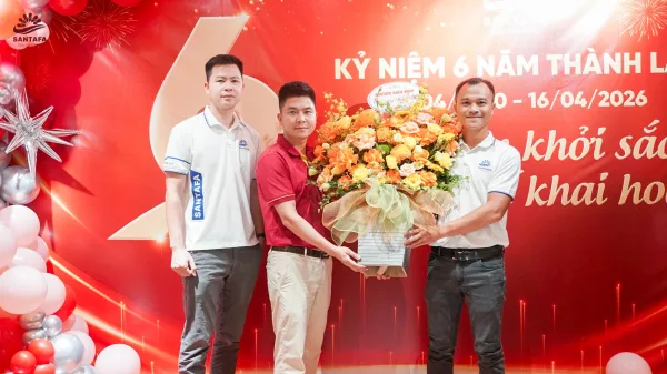 DƯỢC MỸ PHẨM SANTAFA TƯNG BỪNG TỔ CHỨC KỶ NIỆM 6 NĂM THÀNH LẬP