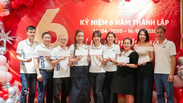 DƯỢC MỸ PHẨM SANTAFA TƯNG BỪNG TỔ CHỨC KỶ NIỆM 6 NĂM THÀNH LẬP DƯỢC MỸ PHẨM SANTAFA TƯNG BỪNG TỔ CHỨC KỶ NIỆM 6 NĂM THÀNH LẬP