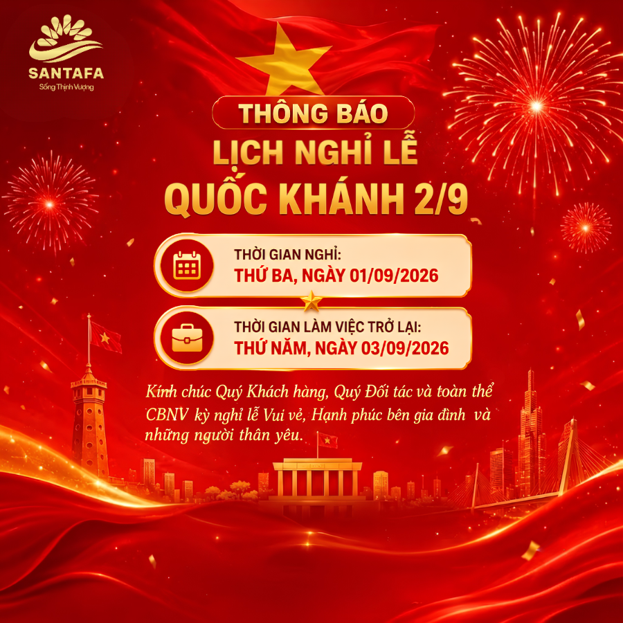 [THÔNG BÁO]: LỊCH NGHỈ LỄ QUỐC KHÁNH 2/9