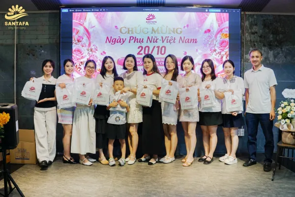 SANTAFA TƯNG BỪNG CHÀO MỪNG NGÀY PHỤ NỮ VIỆT NAM 20/10