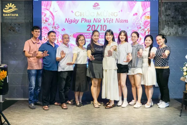 SANTAFA TƯNG BỪNG CHÀO MỪNG NGÀY PHỤ NỮ VIỆT NAM 20/10