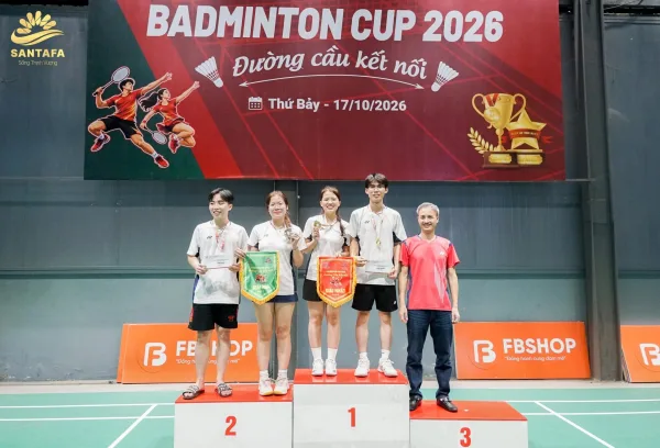 SANTAFA – FOBESE BADMINTON CUP 2026: KHÉP LẠI THÀNH CÔNG – LAN TỎA TINH THẦN GẮN KẾT! SANTAFA – FOBESE BADMINTON CUP 2026: KHÉP LẠI THÀNH CÔNG – LAN TỎA TINH THẦN GẮN KẾT!