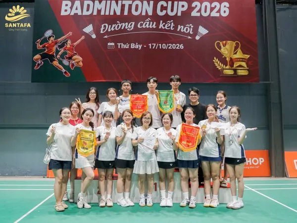 SANTAFA – FOBESE BADMINTON CUP 2026: KHÉP LẠI THÀNH CÔNG – LAN TỎA TINH THẦN GẮN KẾT! SANTAFA – FOBESE BADMINTON CUP 2026: KHÉP LẠI THÀNH CÔNG – LAN TỎA TINH THẦN GẮN KẾT!
