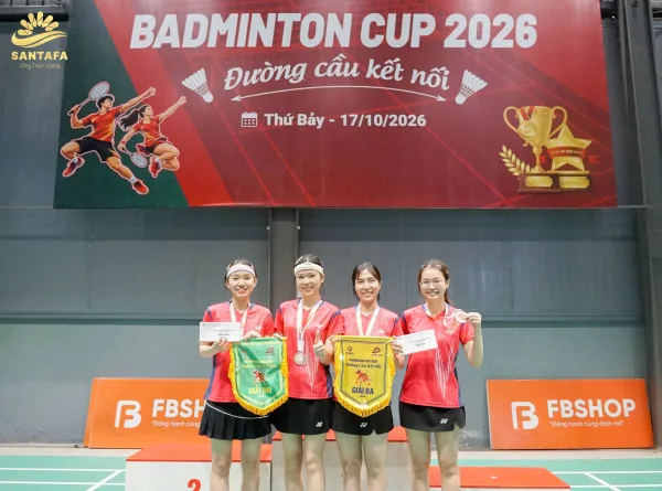 SANTAFA – FOBESE BADMINTON CUP 2026: KHÉP LẠI THÀNH CÔNG – LAN TỎA TINH THẦN GẮN KẾT! SANTAFA – FOBESE BADMINTON CUP 2026: KHÉP LẠI THÀNH CÔNG – LAN TỎA TINH THẦN GẮN KẾT!